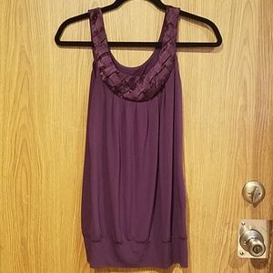 Braided scoop neck tank top